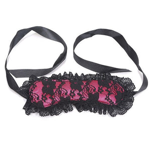 Women Sexy Underwear Soft Lace Mask + Sex Handcuffs Toys Erotic Costumes
