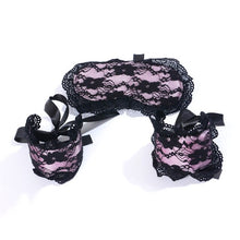 Load image into Gallery viewer, Women Sexy Underwear Soft Lace Mask + Sex Handcuffs Toys Erotic Costumes