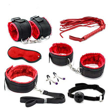 Load image into Gallery viewer, Sex Toys For Women Men Porno Sex Handcuffs Nipple Clamps Whip Mouth Gag Sex Mask BDSM Bondage Set Sexy Lingerie Toys for Adults