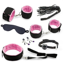 Load image into Gallery viewer, Sex Toys For Women Men Porno Sex Handcuffs Nipple Clamps Whip Mouth Gag Sex Mask BDSM Bondage Set Sexy Lingerie Toys for Adults